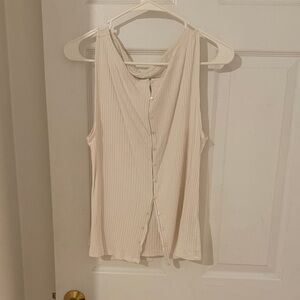 Abercrombie & Fitch Cream Button-Down Blouse